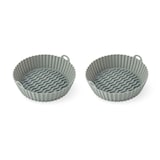 Manna Round Silicone Air Fryer Liners, 2-pk Overhead_Plunge