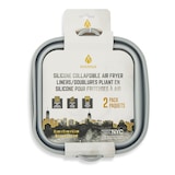 Manna Square Silicone Collapsible Air Fryer Liners, 2-pk Overhead_Flat