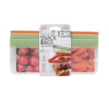 Joie Reusable Peva Snack Bags, Terracotta/Sage/Grey, 10-pk Front_Elevated