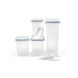 Snaplock Pantry Modular Glasslock Food Storage Container Starter Set, 4-pc Composite_or_Mixed
