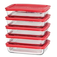 Anchor Hocking Glass Meal Prep Food Storage Container Set, 10-pc