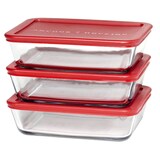 Anchor Hocking Glass Meal Prep Food Storage Container Set, 6-pc Front_Angled_Left
