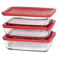 Anchor Hocking Glass Meal Prep Food Storage Container Set, 6-pc Front_Angled_Left