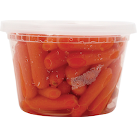 Master Chef Round Plastic Deli-Style Food Storage Container Set, 16-oz, 40-pc Front_Flat