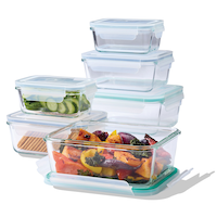 Vida By Paderno Rectangular Glass Food Storage Container Set, 12-pc Composite_or_Mixed