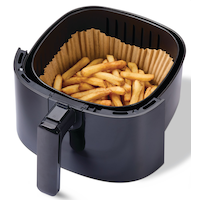 Master Chef Square Air Fryer Liner, 16.5-cm, 50-pk Overhead_Plunge