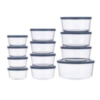 Vida by PADERNO Round Glass Food Storage Container Set with Lids, 24-pc Front_Elevated