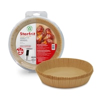 Starfrit Round Non-Stick Parchment Paper Air Fryer Liner, 50-pk Composite_or_Mixed