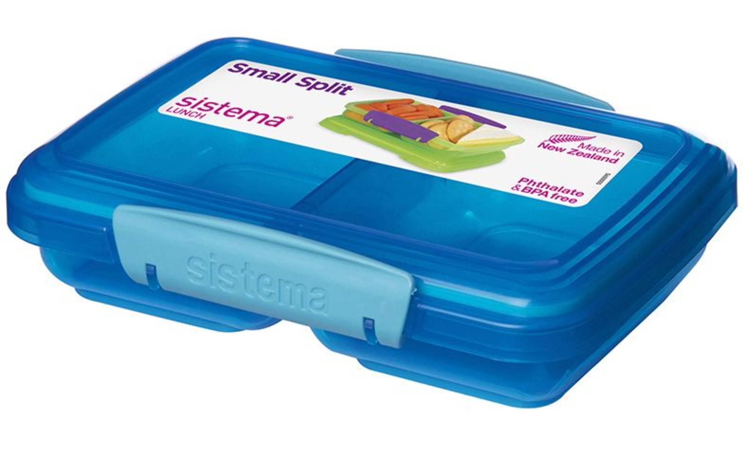 Sistema Small Split To Go Food Storage Container, BPA-Free, 350 mL (11.8 oz) Front_Angled_Left