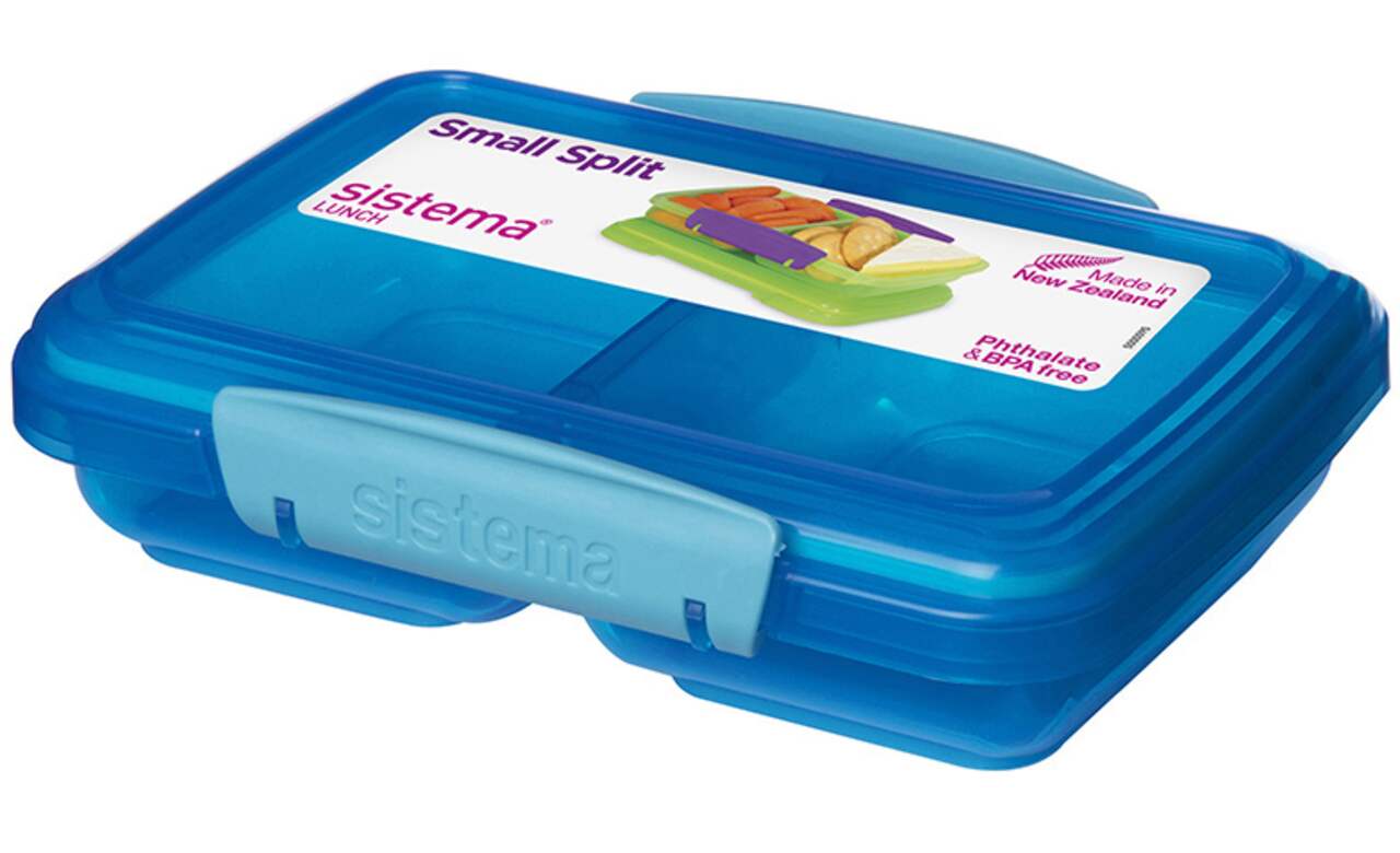 Sistema 1.4 Cup Small Split To Go Food Storage Container, Blue - Yahoo  Shopping