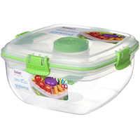 Sistema Salad to Go Plastic Storage Container, 1.10L Front_Angled_Left