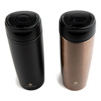 Manna Dash Insulated Stainless Steel Travel Mug with Leakrpoof Lid, Assorted, 2-pk Overhead_Plunge