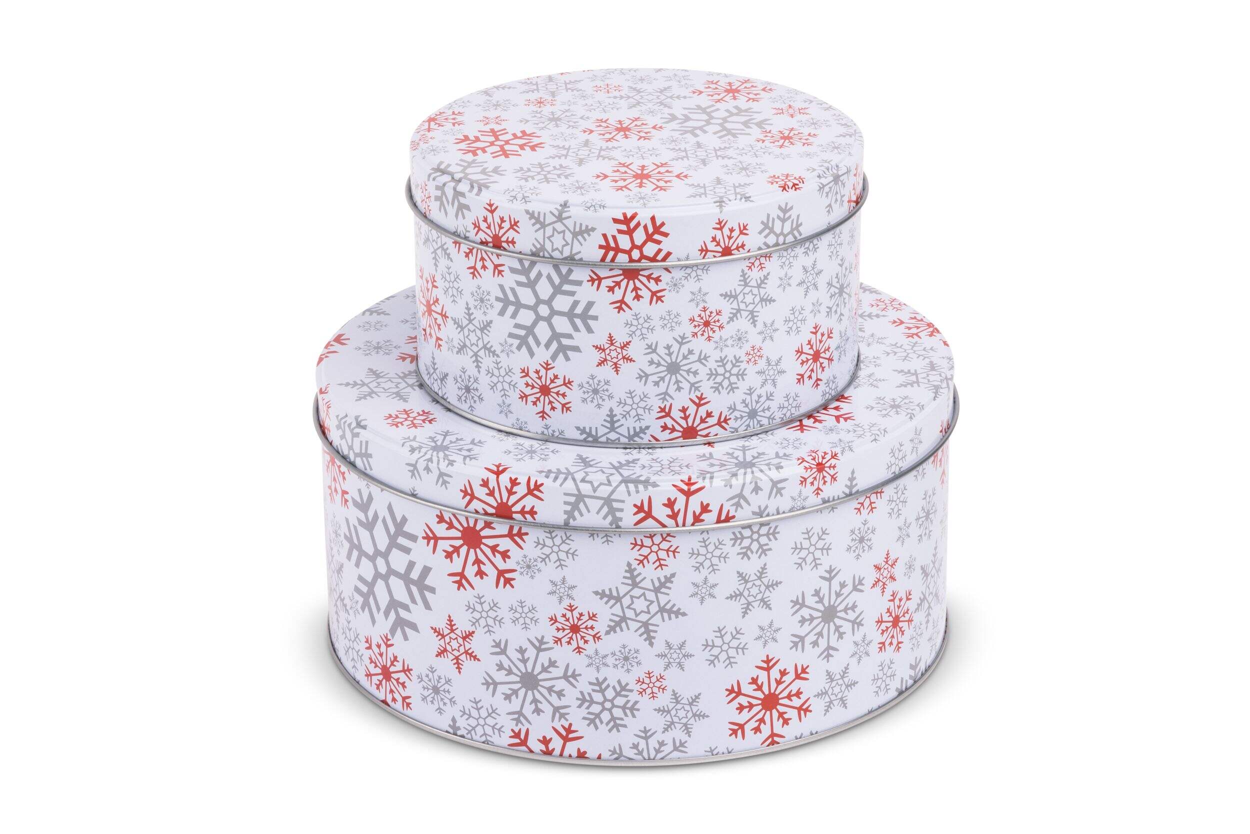 Core Home Printed Food Storage Tin Canister Set, 2 Count Front_Elevated