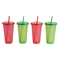 Manna Cold Colour Changing Cups with Lids, 4-pk, 24-oz Front_Elevated