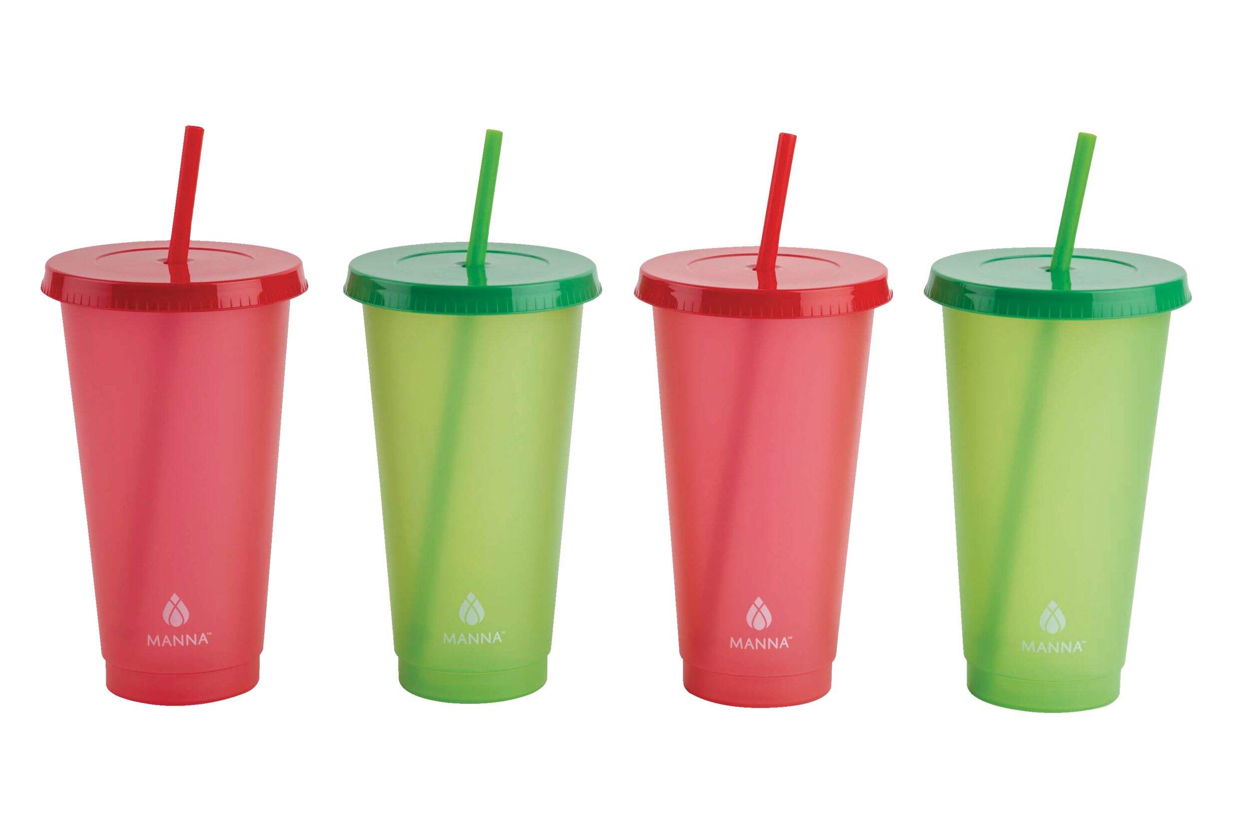 Manna Cold Colour Changing Cups with Lids, 4-pk, 24-oz Front_Elevated