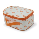 Manna Printed Rectangle Insulated/Thermal Lunch Box Front_Three_Fourths_Angled_Left
