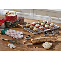 Demi-plaque Naturals Nordic Ware avec grille antiadhésive allant au four, paq. 6