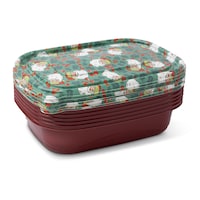Core Home Plastic Food Storage Container Set with Lids, 6 Count Front_Three_Fourths_Angled_Right