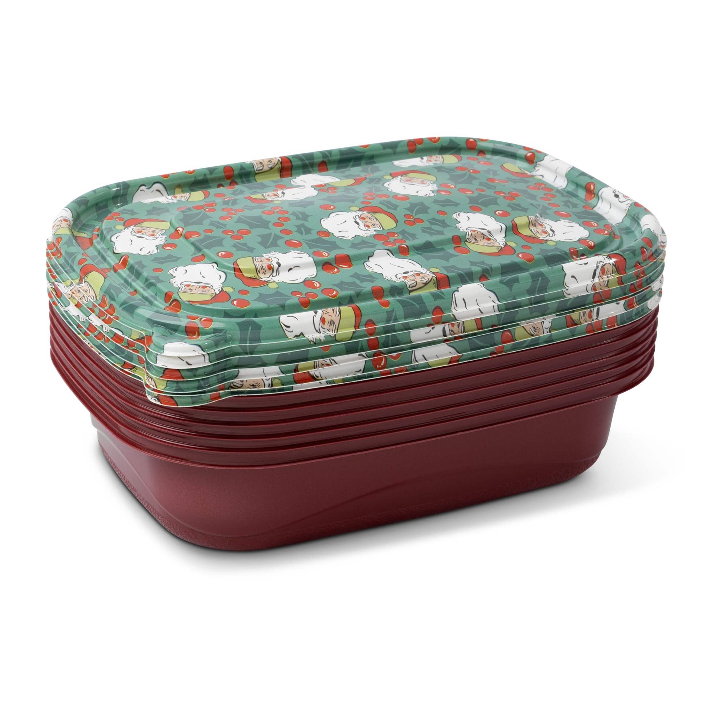 Core Home Plastic Food Storage Container Set with Lids, 6 Count Front_Three_Fourths_Angled_Right