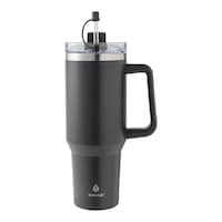 Manna Atlas Insulated Stainless Steel Tumbler with 2-in-1 Lid and Straw Topper, Assorted Colours, 40-oz Front_Flat
