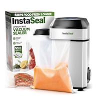 InstaSeal Upright Bag Food Vacuum Sealer with 12 Bags Composite_or_Mixed