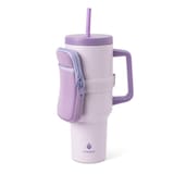 Manna Swivel Stainless Steel Tumbler with Bag, 40-oz Front_Angled_Left