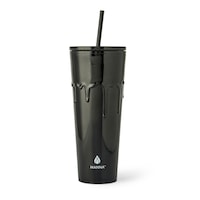 Manna Drippy Tumbler, Black Front_Flat