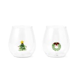 Core Home Wine Tumblers with Holiday Icon Charm, 500-mL, 2-pk Front_Elevated