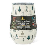 Manna Insulated Wine Tumblers, 354-mL, 2-pk, Assorted Designs Front_Elevated