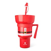 Manna Stadium Travel Tumbler with Santa Design, 946-mL Front_Flat