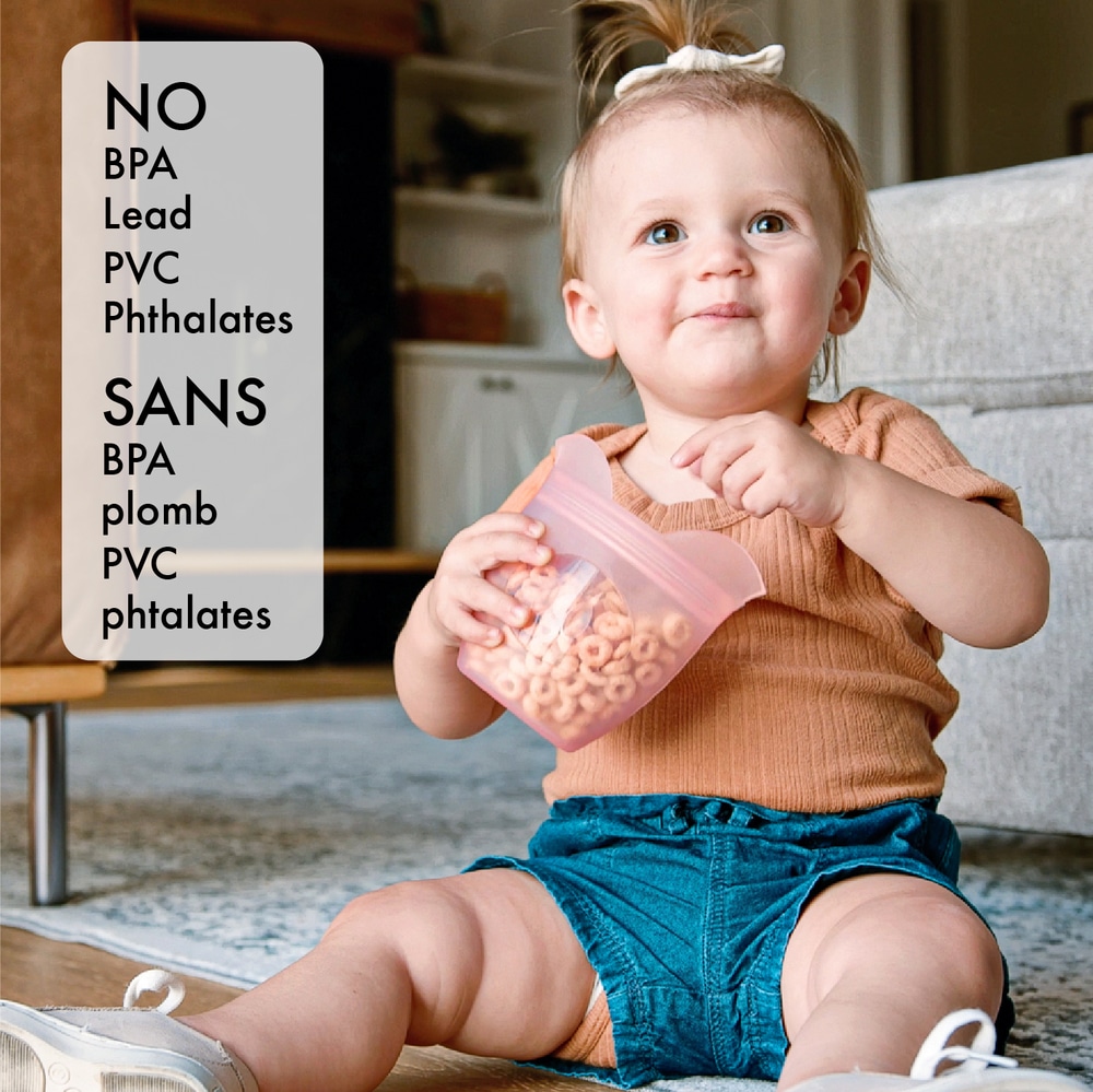 Zip Top Silicone Full Animal Food Storage Container Set, 4pc