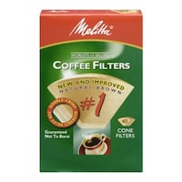 Melitta All Natural Bamboo #1 Cone Coffee Filters, 40-pk Front_Flat