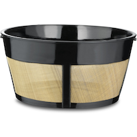 One All Permanent Basket Coffee Filters, Dishwasher Safe, BPA-Free, Stainless Steel Mesh Front_Elevated