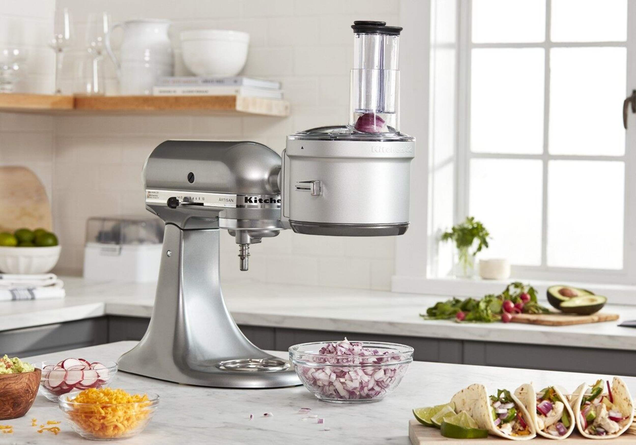 KitchenAid® Food Processor Stand Mixer Attachment w/ Dicing Kit
