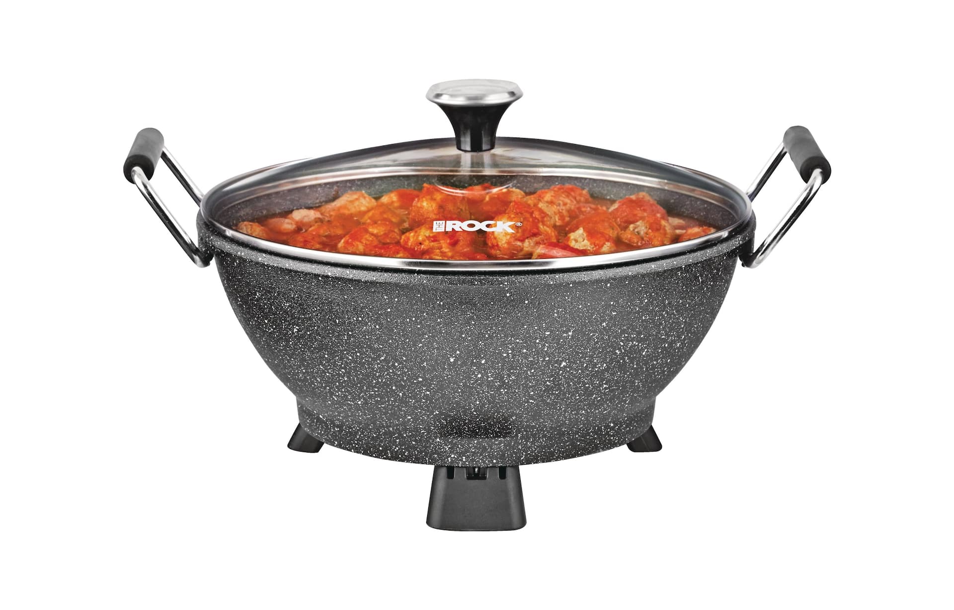 Heritage The Rock Non Stick Electric Multi Use Pot Wok Black 4.8qt Canadian Tire