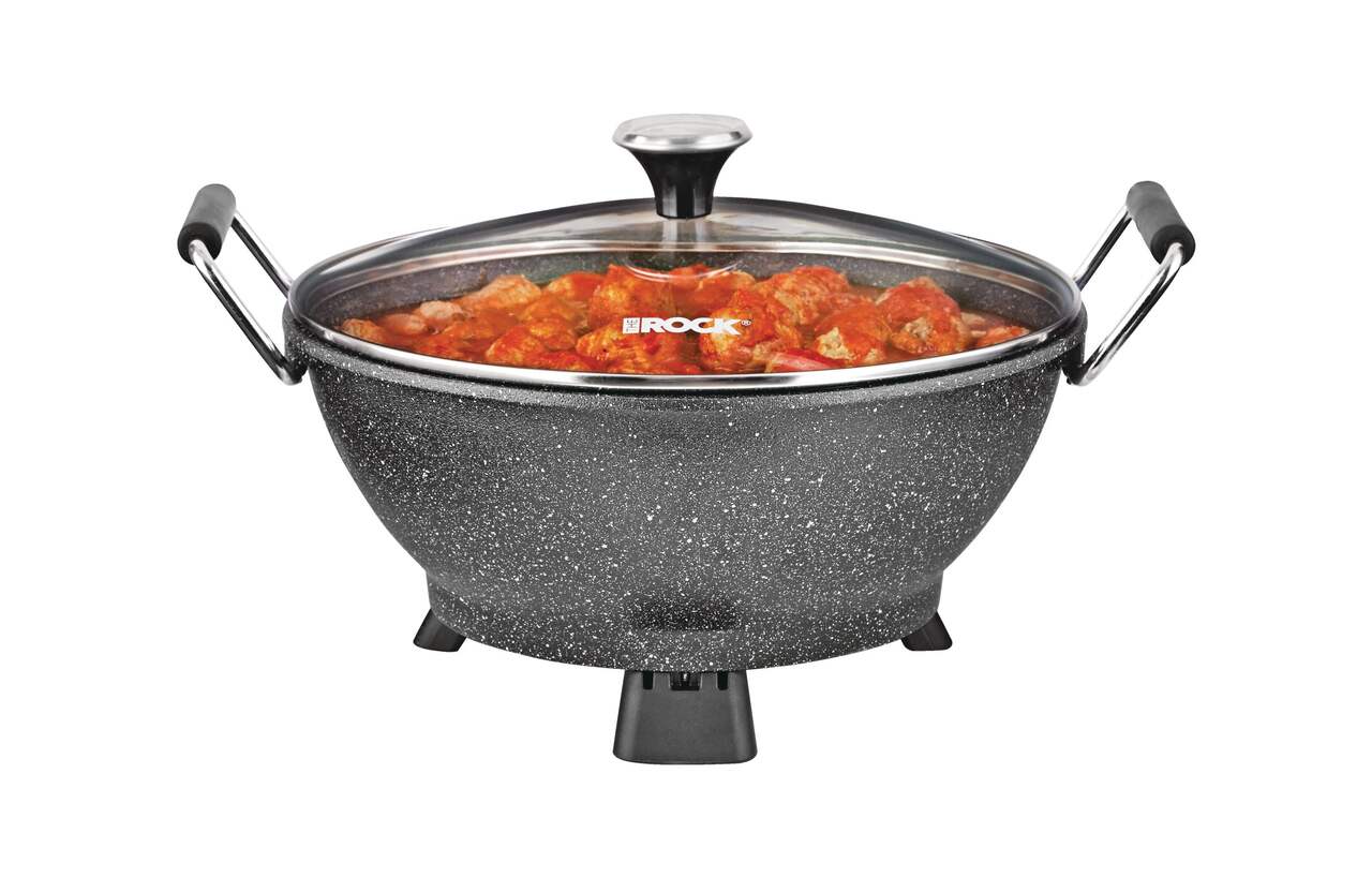In particular overflow lexicon Heritage The Rock Non-Stick Electric Multi-Use Pot/Wok, Black, 4.8qt |  Canadian Tire