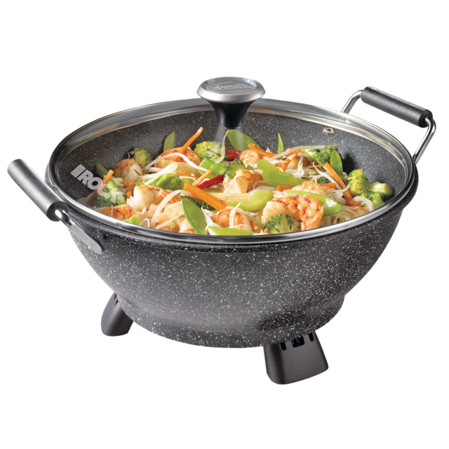 Heritage The Rock NonStick Electric MultiUse Pot/Wok, Black, 4.8qt Canadian Tire