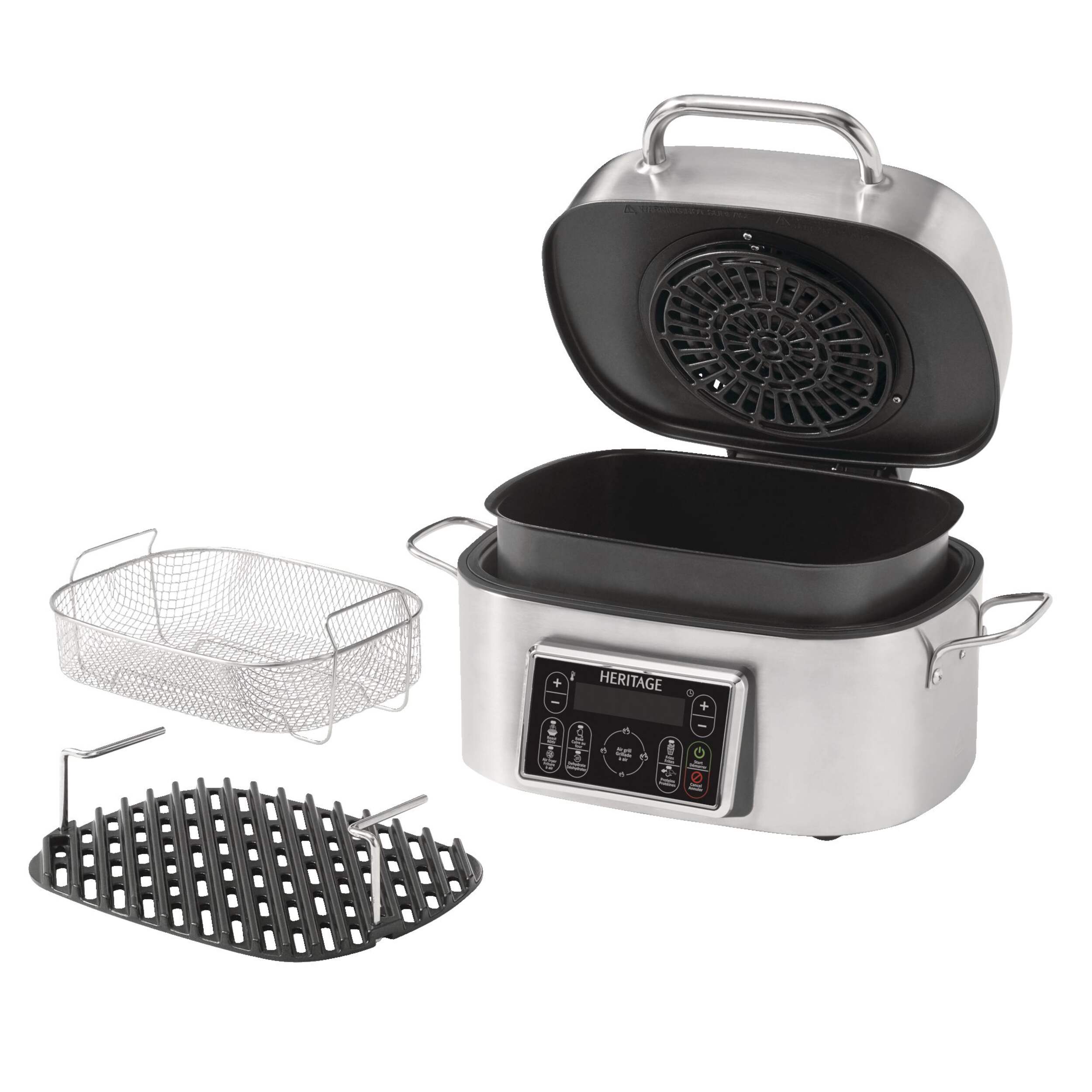 Heritage LED Display Air Fryer with Grill, 6-L Composite_or_Mixed