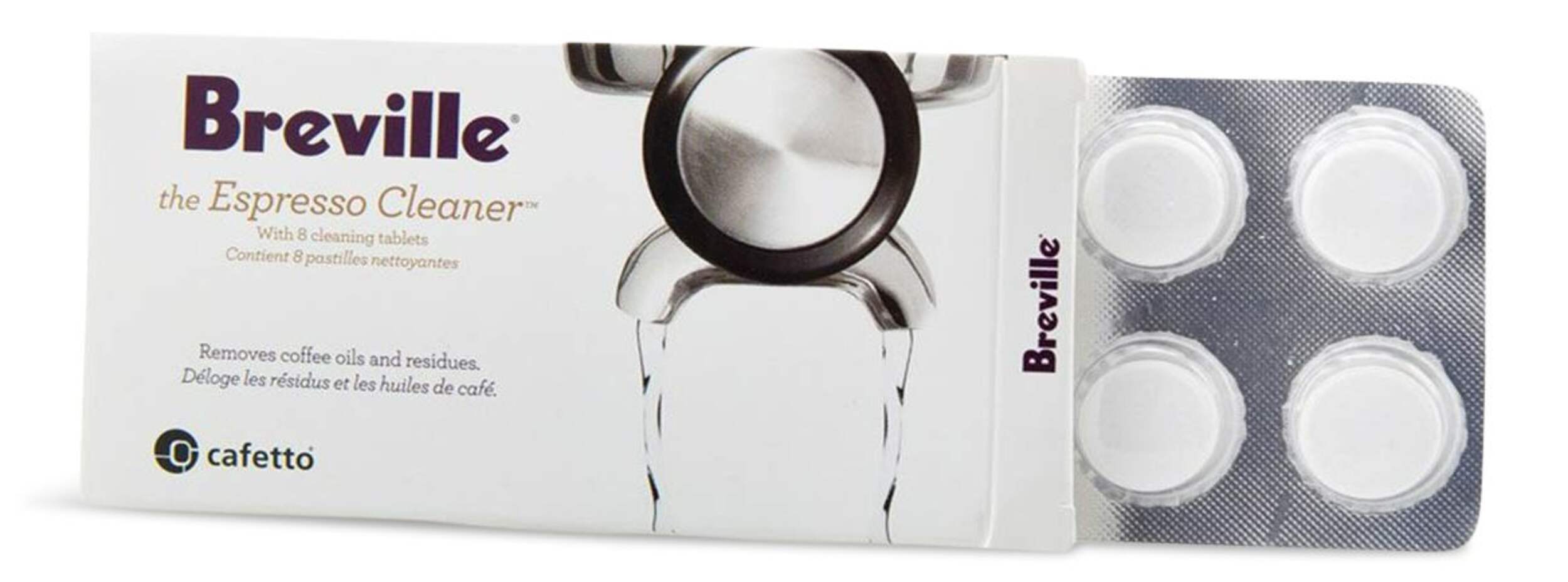 Breville Espresso Cleaning Tablets, 8-pc Front_Angled_Left