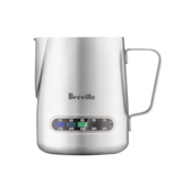 Breville Temp Control™ Milk Frothing Jug, Stainless Steel, 16 fl. oz. Side_Left
