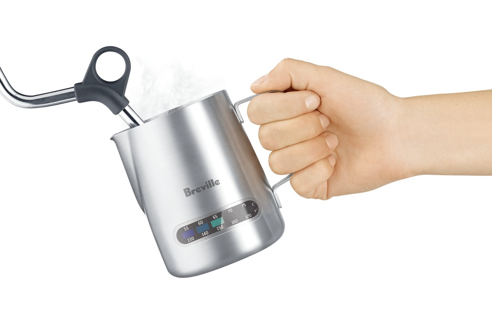 Breville Temperature Control Jug with Indicator Strip, Stainless Steel