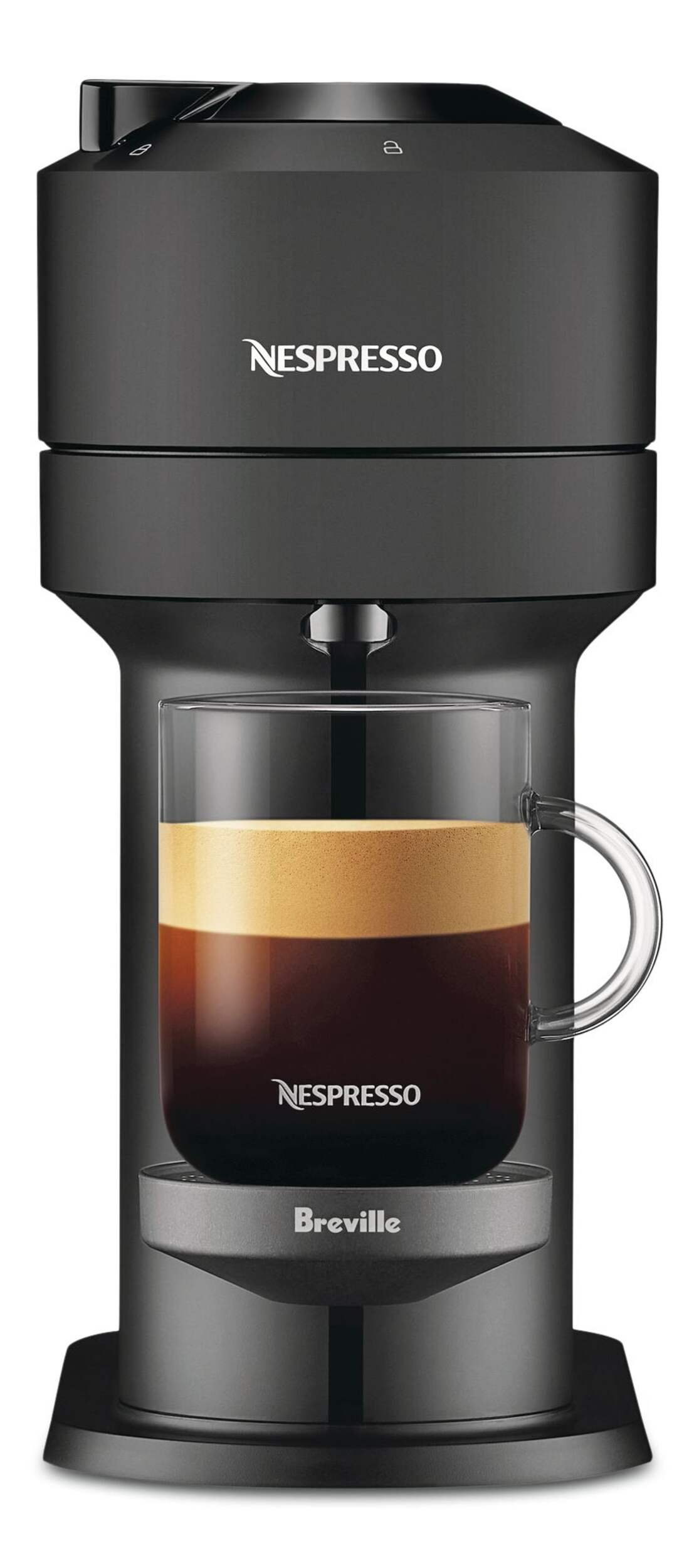 Nespresso Vertuo Next Coffee & Espresso Machine, Matte Black Front_Flat
