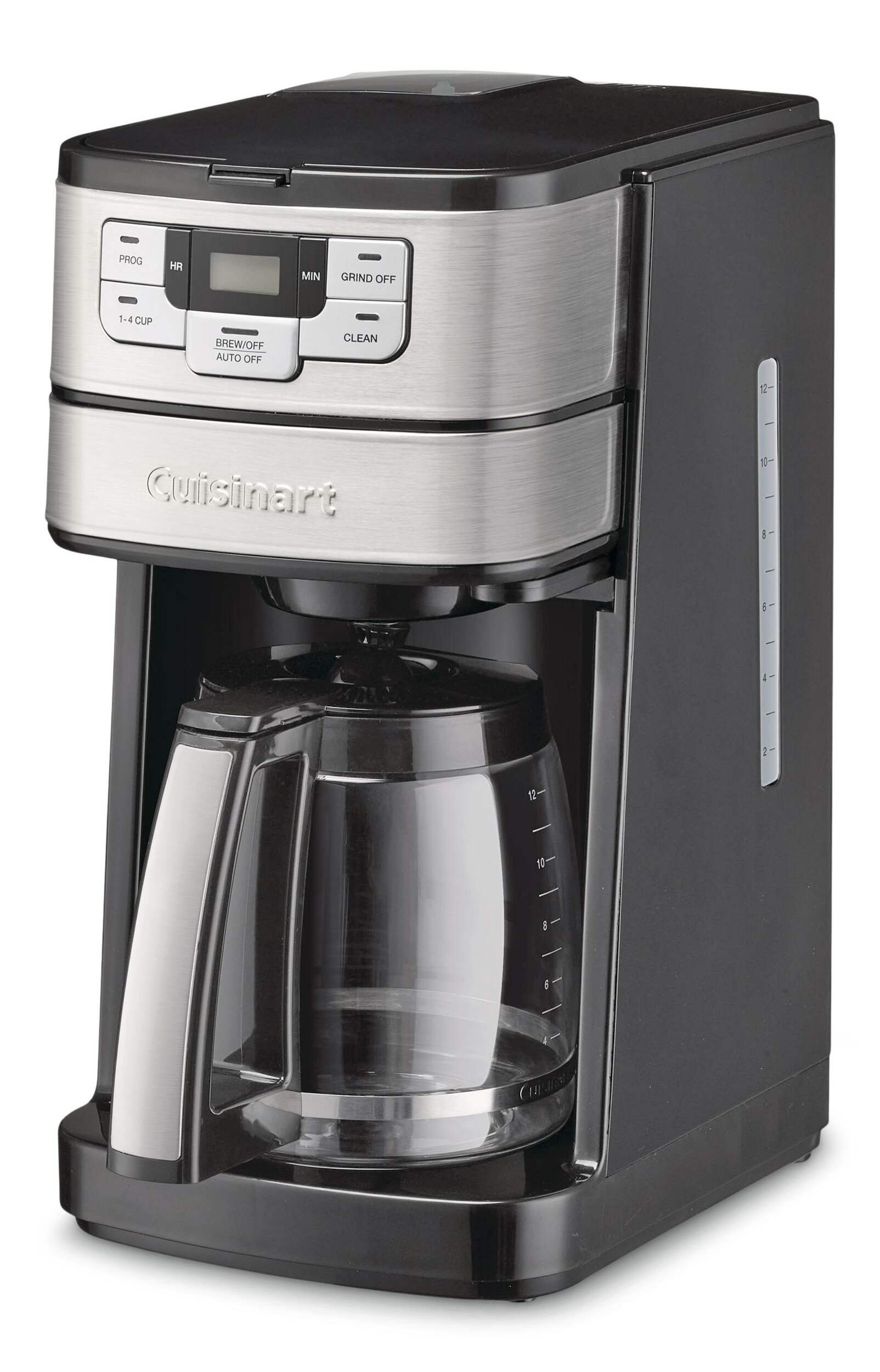 Cuisinart DGB-400C Automatic Grind & Brew 12-Cup Coffee Maker Front_Angled_Left