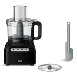Braun 8-Cup (1.9 L) Food Processor, 550W Motor, Black Front_Elevated