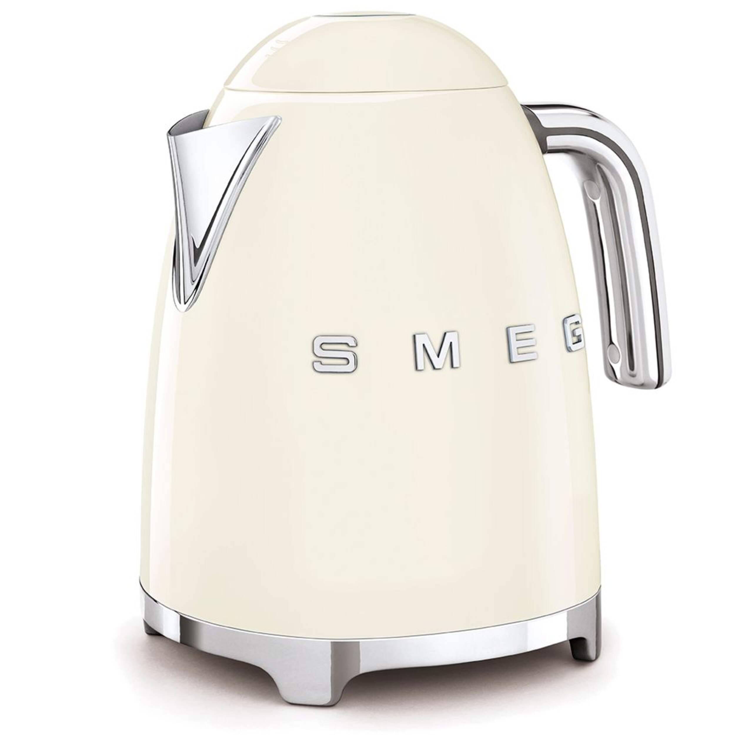 Smeg 50s Retro Style Fix Temperature Countertop Kettle, 1400W, 1.7-L, Cream Front_Angled_Left