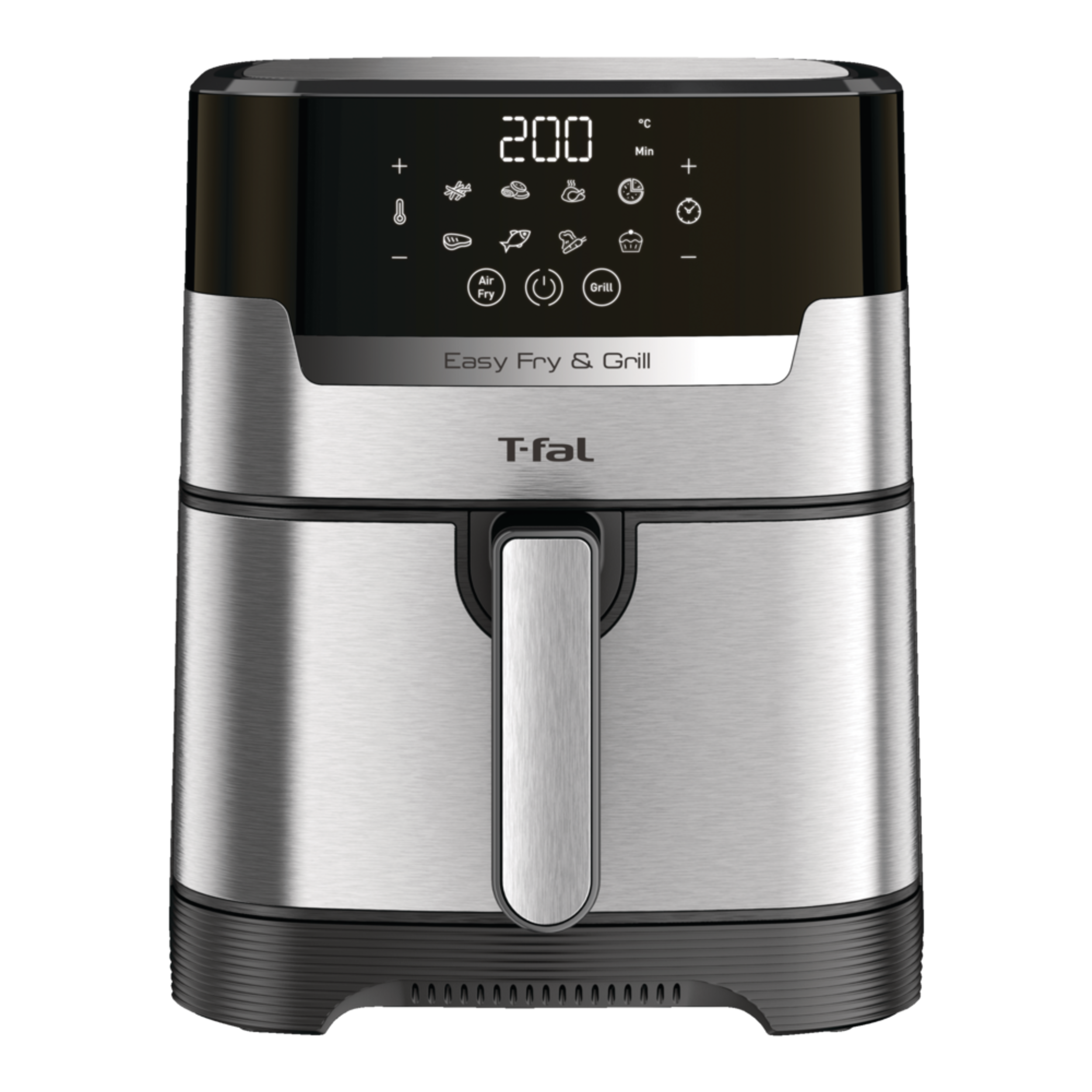 T-fal Easy Fry & Grill Precision 2-in-1 Air Fryer with Extra Crisp Technology, 4.4-qt Front_Elevated