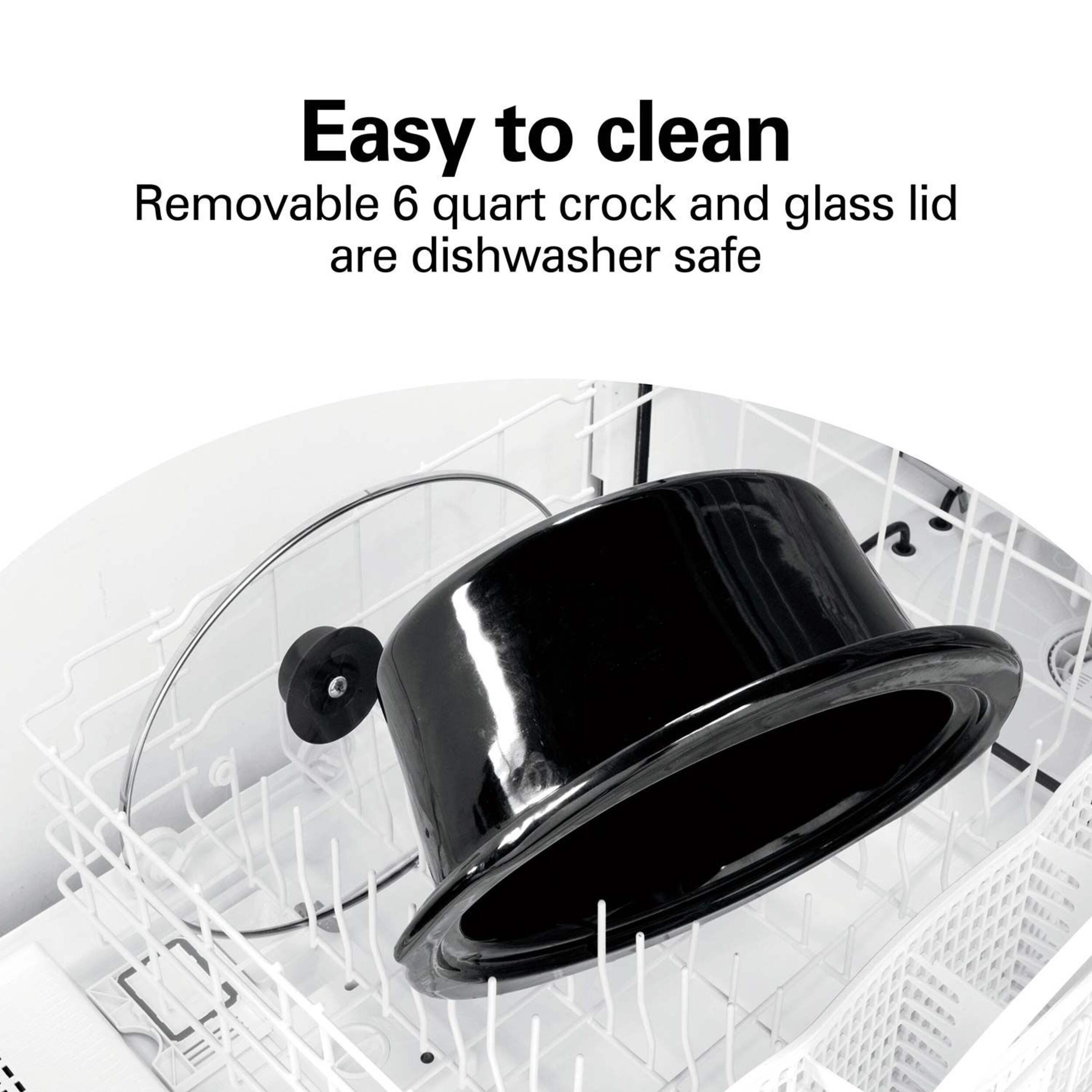 Hamilton Beach Programmable Defrost Slow Cooker, Black, 6qt Canadian