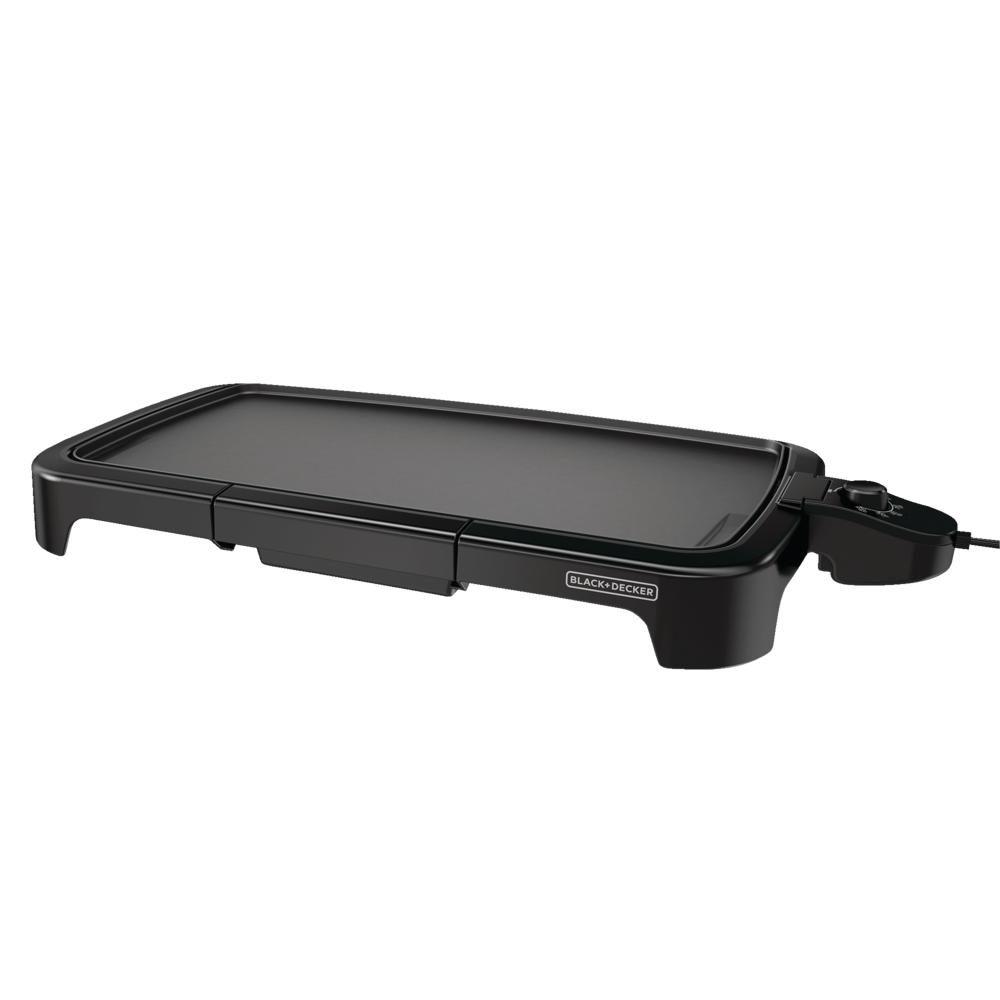 Black & Decker Family Sized Electric Griddle, Black, 20-in x 11-in | Canadian Tire