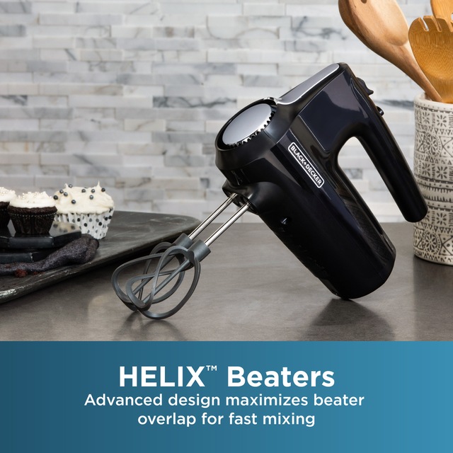 Black & Decker Helix Hand Mixer, Premium Performance 5 Speed Hand Mixer