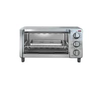 Black & Decker Toaster Oven with Natural Convection, Stainless Steel, 4-Slice Front_Flat